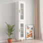 vidaXL Armario de pared colgante blanco 34,5x34x90 cm vidaXL Armario de pared colgante blanco 34,5x34x90 cm