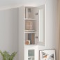 vidaXL Armario de pared colgante blanco 34,5x34x90 cm vidaXL Armario de pared colgante blanco 34,5x34x90 cm