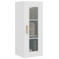 vidaXL Armario de pared colgante blanco 34,5x34x90 cm vidaXL Armario de pared colgante blanco 34,5x34x90 cm