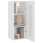 vidaXL Armario de pared colgante blanco 34,5x34x90 cm vidaXL Armario de pared colgante blanco 34,5x34x90 cm