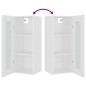 vidaXL Armario de pared colgante blanco 34,5x34x90 cm vidaXL Armario de pared colgante blanco 34,5x34x90 cm