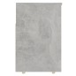 vidaXL Banco zapatero madera de ingeniería gris hormigón 105x30x45 cm