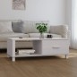 vidaXL Mesa de centro HAMAR madera maciza de pino blanco 100x55x35 cm vidaXL Mesa de centro HAMAR madera maciza de pino blanco 100x55x35 cm