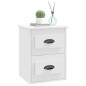 vidaXL Mesita de noche de pared blanca 41,5x36x53 cm vidaXL Mesita de noche de pared blanca 41,5x36x53 cm
