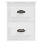 vidaXL Mesita de noche de pared blanca 41,5x36x53 cm vidaXL Mesita de noche de pared blanca 41,5x36x53 cm
