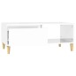 vidaXL Mesa de centro madera contrachapada blanco brillo 90x50x36,5 cm vidaXL Mesa de centro madera contrachapada blanco brillo 90x50x36,5 cm