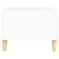 vidaXL Mesa de centro madera contrachapada blanco brillo 90x50x36,5 cm vidaXL Mesa de centro madera contrachapada blanco brillo 90x50x36,5 cm