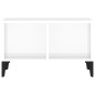 vidaXL Mesa de centro madera contrachapada blanco brillo 60x50x36,5 cm vidaXL Mesa de centro madera contrachapada blanco brillo 60x50x36,5 cm