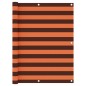vidaXL Toldo para balcón tela oxford naranja y marrón 120x600 cm vidaXL Toldo para balcón tela oxford naranja y marrón 120x600 cm