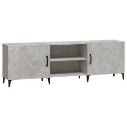vidaXL Mueble de TV madera de ingeniería gris hormigón 150x30x50 cm
