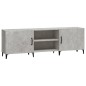 vidaXL Mueble de TV madera de ingeniería gris hormigón 150x30x50 cm