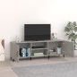 vidaXL Mueble de TV madera de ingeniería gris hormigón 150x30x50 cm