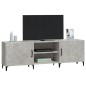 vidaXL Mueble de TV madera de ingeniería gris hormigón 150x30x50 cm