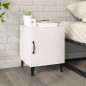 vidaXL Mesita de noche madera contrachapada blanco brillante vidaXL Mesita de noche madera contrachapada blanco brillante