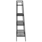 vidaXL Estantería escalera 4 niveles metal negro vidaXL Estantería escalera 4 niveles metal negro