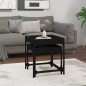 vidaXL Mesitas auxiliares 2 uds madera contrachapada negra vidaXL Mesitas auxiliares 2 uds madera contrachapada negra