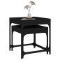 vidaXL Mesitas auxiliares 2 uds madera contrachapada negra vidaXL Mesitas auxiliares 2 uds madera contrachapada negra