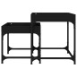 vidaXL Mesitas auxiliares 2 uds madera contrachapada negra vidaXL Mesitas auxiliares 2 uds madera contrachapada negra