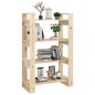 vidaXL Estantería/divisor de espacios madera maciza pino 80x35x125 cm vidaXL Estantería/divisor de espacios madera maciza pino 80x35x125 cm