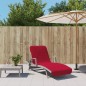vidaXL Toallas de playa 2 uds tela burdeos 400 g/m² 75x200 cm