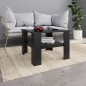 vidaXL Mesa de centro madera contrachapada negro 60x60x42 cm vidaXL Mesa de centro madera contrachapada negro 60x60x42 cm