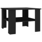 vidaXL Mesa de centro madera contrachapada negro 60x60x42 cm vidaXL Mesa de centro madera contrachapada negro 60x60x42 cm
