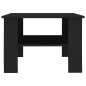 vidaXL Mesa de centro madera contrachapada negro 60x60x42 cm vidaXL Mesa de centro madera contrachapada negro 60x60x42 cm