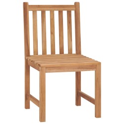 vidaXL Silla de jardín 2 unidades madera maciza de teca