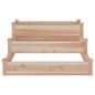 vidaXL Jardinera arriate madera maciza abeto 120x120x56 cm vidaXL Jardinera arriate madera maciza abeto 120x120x56 cm