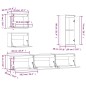 vidaXL Muebles para TV 6 piezas madera maciza de pino blanco