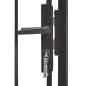 vidaXL Puerta de jardín de acero negro 1x2 m vidaXL Puerta de jardín de acero negro 1x2 m