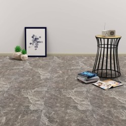 vidaXL Lamas para suelo de PVC autoadhesivas mármol negro 5,11 m²