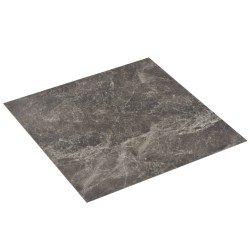 vidaXL Lamas para suelo de PVC autoadhesivas mármol negro 5,11 m²