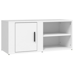 vidaXL Mueble para TV madera contrachapada blanco 80x31,5x36 cm
