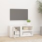 vidaXL Mueble para TV madera contrachapada blanco 80x31,5x36 cm