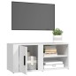 vidaXL Mueble para TV madera contrachapada blanco 80x31,5x36 cm