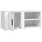 vidaXL Mueble para TV madera contrachapada blanco 80x31,5x36 cm