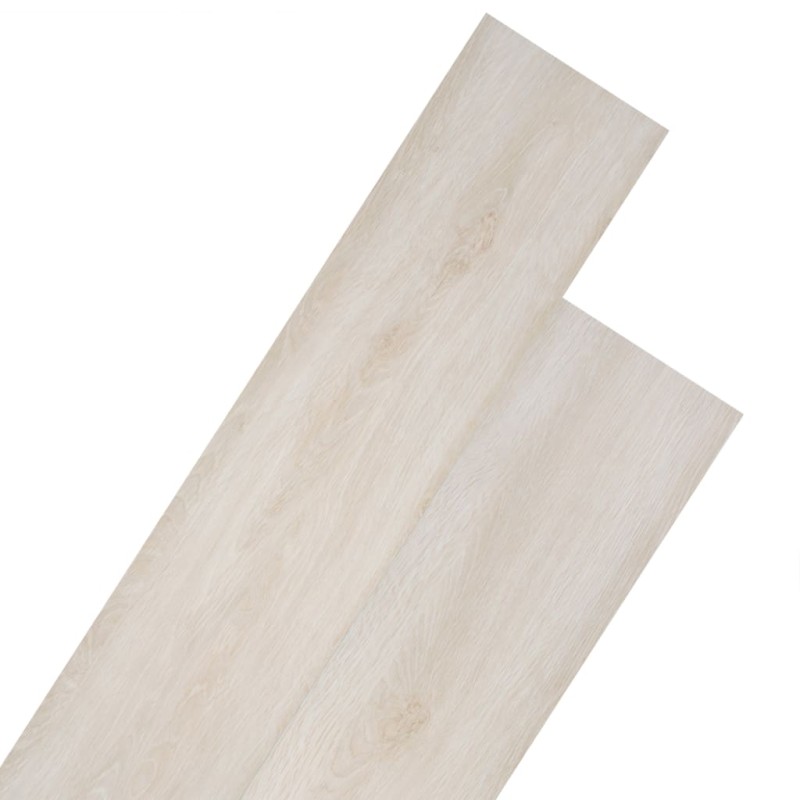 vidaXL Lamas de suelo no autoadhesivas PVC roble clásico blanco 2 mm vidaXL Lamas de suelo no autoadhesivas PVC roble clásico blanco 2 mm
