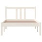 vidaXL Estructura de cama madera maciza blanco 90x200 cm