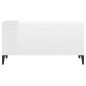 vidaXL Mesa de centro madera contrachapada blanco brillo 90x44,5x45 cm vidaXL Mesa de centro madera contrachapada blanco brillo 90x44,5x45 cm