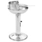 vidaXL Barbacoa de carbón con pedestal de acero inoxidable vidaXL Barbacoa de carbón con pedestal de acero inoxidable