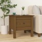 vidaXL Mesa auxiliar 2 uds madera maciza pino marrón miel 40x40x39 cm vidaXL Mesa auxiliar 2 uds madera maciza pino marrón miel 40x40x39 cm