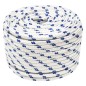 vidaXL Cuerda de barco polipropileno blanco 12 mm 100 m