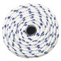 vidaXL Cuerda de barco polipropileno blanco 12 mm 100 m