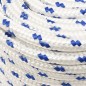 vidaXL Cuerda de barco polipropileno blanco 12 mm 100 m