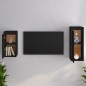 vidaXL Muebles para TV 2 piezas madera maciza de pino negro vidaXL Muebles para TV 2 piezas madera maciza de pino negro