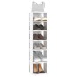 vidaXL Muebles zapateros 2 unidades blanco brillante 27,5x27x102 cm vidaXL Muebles zapateros 2 unidades blanco brillante 27,5x27x102 cm