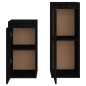 vidaXL Muebles para TV 2 piezas madera maciza de pino negro vidaXL Muebles para TV 2 piezas madera maciza de pino negro
