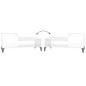 vidaXL Mesa de centro madera contrachapada blanco brillo 100x50x45 cm