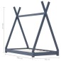 vidaXL Estructura de cama infantil madera maciza pino gris 90x200 cm vidaXL Estructura de cama infantil madera maciza pino gris 90x200 cm